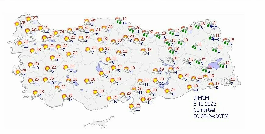 Hava nasıl olacak? Meteoroloji Genel Müdürlüğü 5 günlük son hava tahmin raporunu paylaştı
