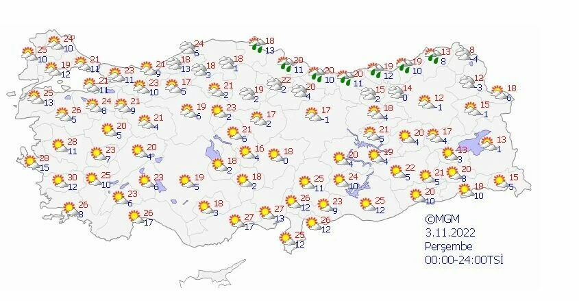 Hava tahmin raporu açıklandı: Meteoroloji’den kar ve sağanak uyarısı