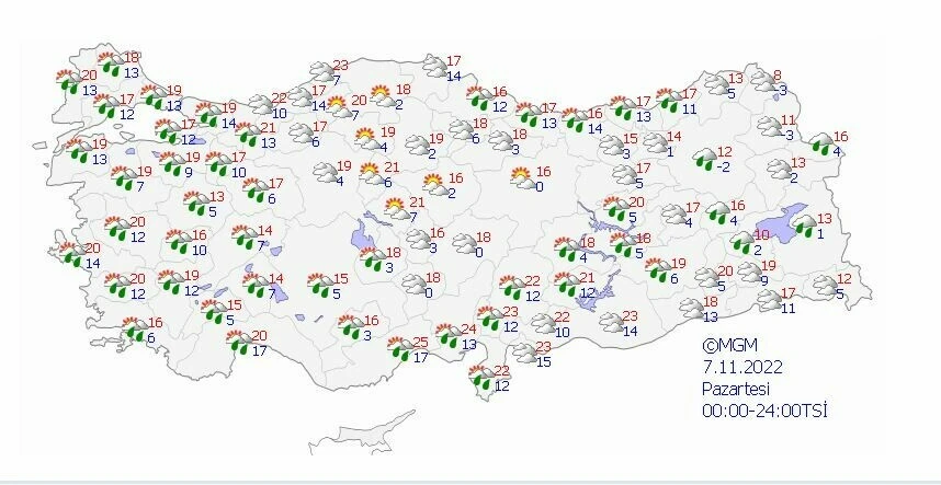 Hava tahmin raporu açıklandı: Meteoroloji’den kar ve sağanak uyarısı