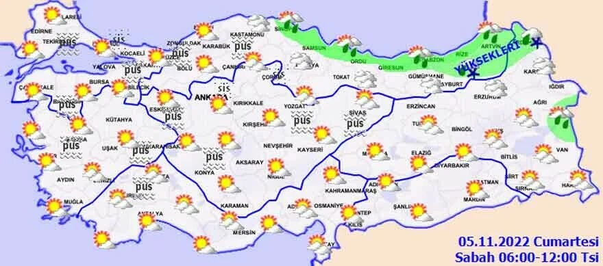 Son dakika! Meteoroloji kar yağışı uyarısı: Sıcaklıklar düşecek (5 Kasım 2022)