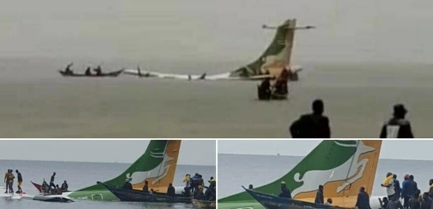 Son dakika! Tanzanya'da iniş yapmaya çalışan yolcu uçağı Victoria Gölü'ne düştü