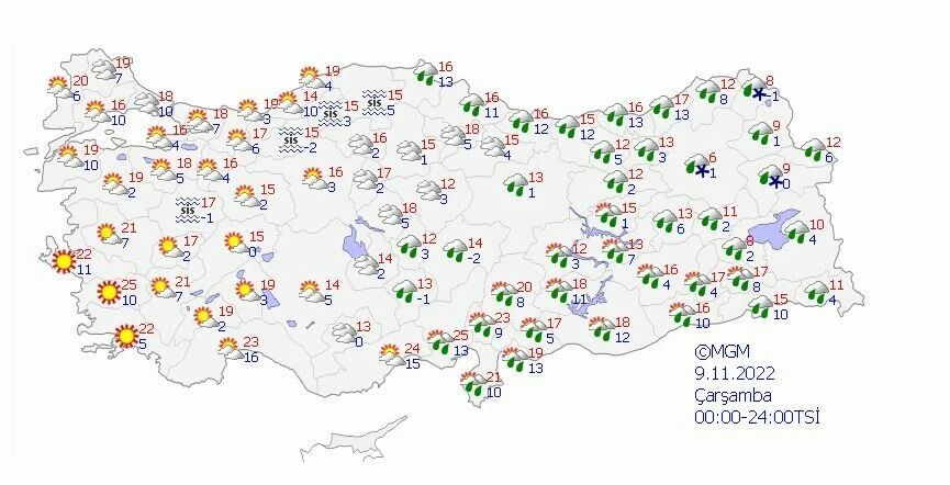 Son dakika: Meteoroloji’den sağanak ve kar uyarısı! Karabulutlar gökyüzünü kaplıyor, sıcaklıklar 6 derece birden düşecek