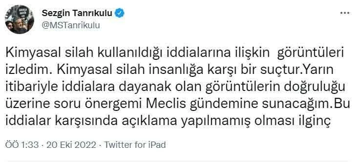 CHP'li Tanrıkulu hakkında fezleke hazırlandı