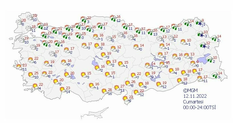 Sıcaklıklar düşüşe geçti! Meteoroloji’den bölge bölge sağanak ve kar uyarısı