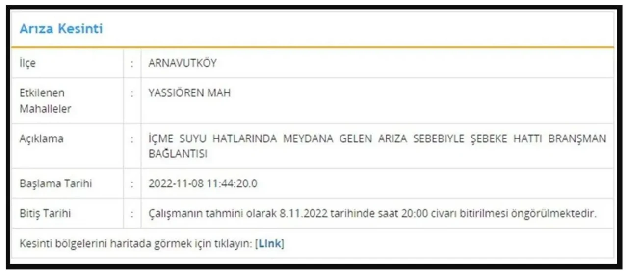 İSKİ açıkladı: İstanbul'un 7 ilçesinde su kesintisi