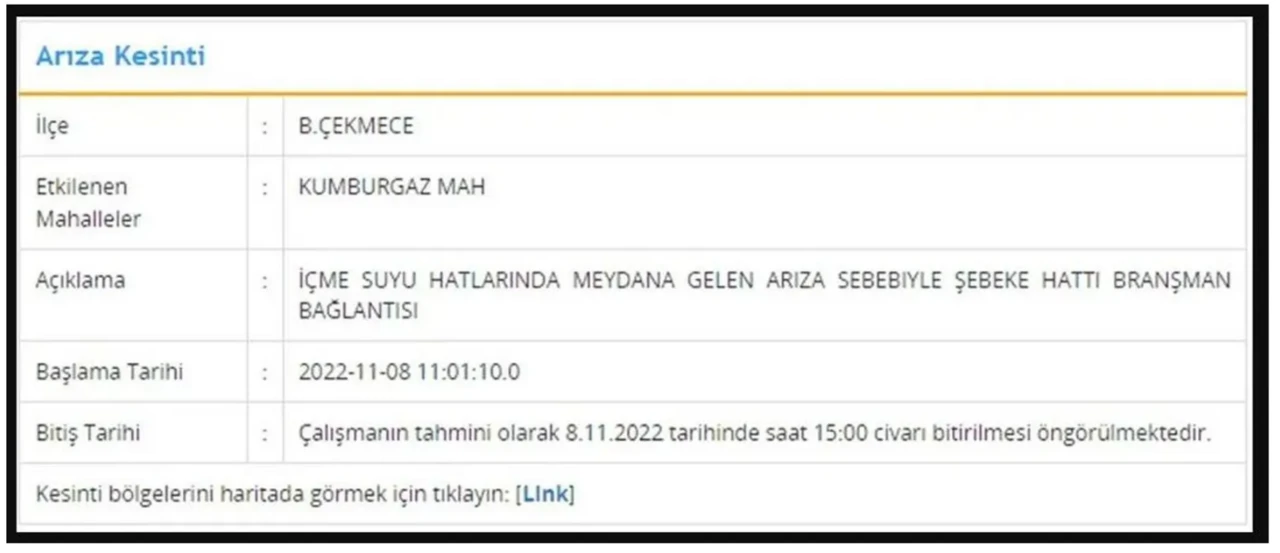 İSKİ açıkladı: İstanbul'un 7 ilçesinde su kesintisi