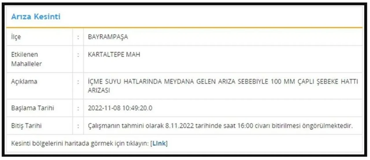 İSKİ açıkladı: İstanbul'un 7 ilçesinde su kesintisi