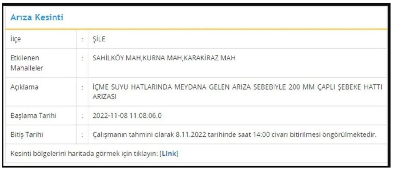 İSKİ açıkladı: İstanbul'un 7 ilçesinde su kesintisi