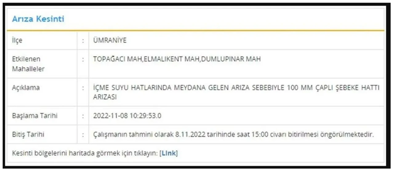 İSKİ açıkladı: İstanbul'un 7 ilçesinde su kesintisi