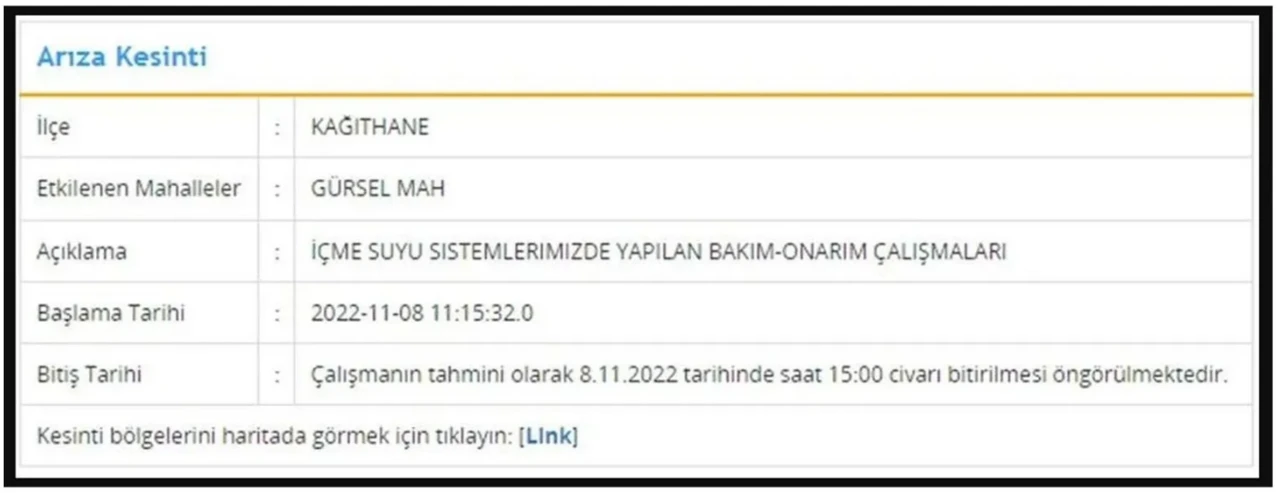 İSKİ açıkladı: İstanbul'un 7 ilçesinde su kesintisi