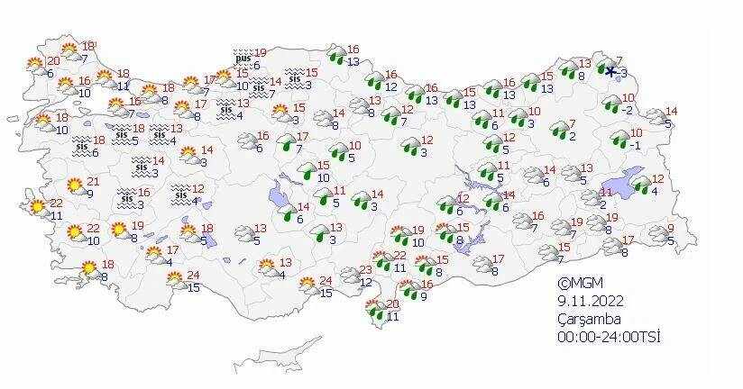 Son dakika: Sıcaklıklar 10 derecenin altına iniyor! Meteoroloji’den kar ve sağanak uyarısı