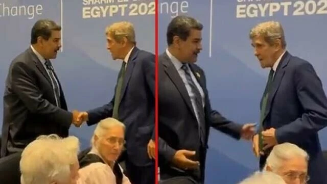 Başına 15 milyon ödül koyulan Maduro'nun karşısında ABD'li eski bakan ceketini böyle ilikledi