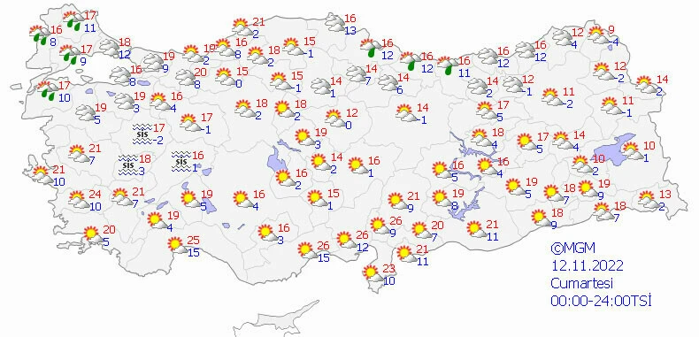 Meteoroloji'den iki şehre uyarı! Sağanak ve fırtına kapıda (12 Kasım 2022)