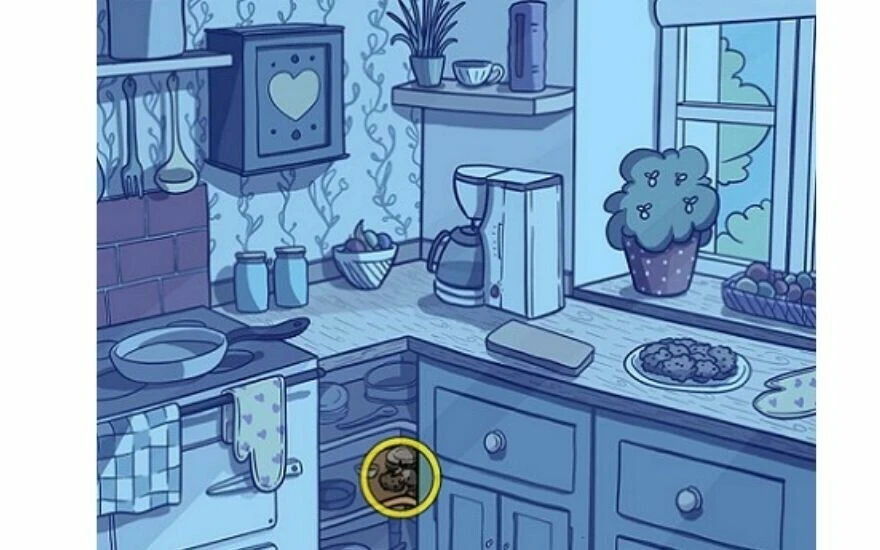 Mutfaktaki fareyi 18 saniyede bulabilir misiniz? Sadece IQ'su 120’nin üzerinde olanlar 18 saniyede bulabiliyor