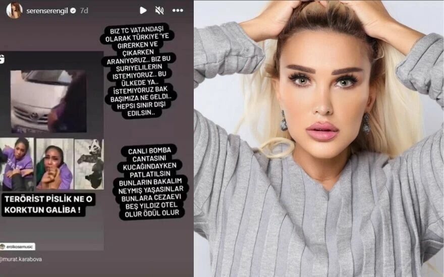 Seren Serengil’den teröriste fotoğraflı isyan: Canlı bomba çantası kucağındayken patlatılsın, terörist pislik…