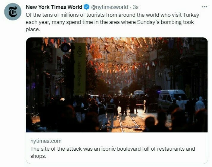 New York Times'tan skandal haber: Hain saldırıyı 'turizm' vurgusuyla servis etti