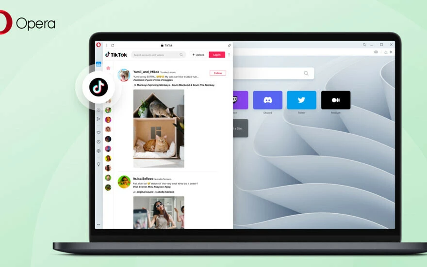 TikTok, Opera tarayıcısına geldi: Yeni sekme açma zahmeti ortadan kalktı