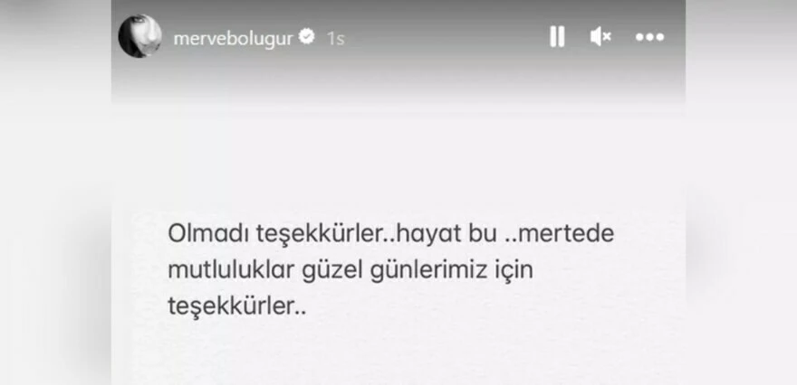 Merve Boluğur ile Mert Aydın boşanıyor: Olmadı teşekkürler, hayat bu