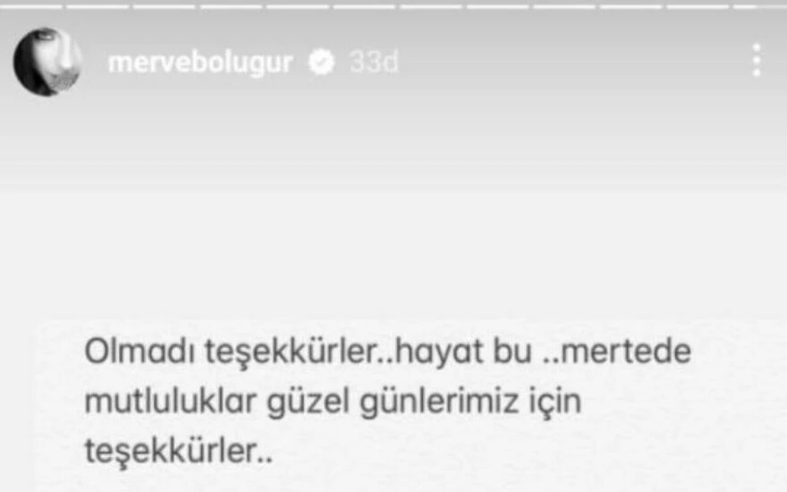45 günlük eşinden boşanma kararı alan Merve Boluğur, soyadını da sildi