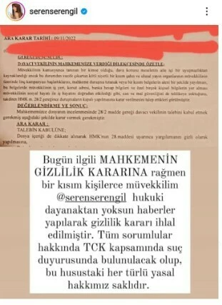 Seren Serengil küplere bindi: Dava açacağım