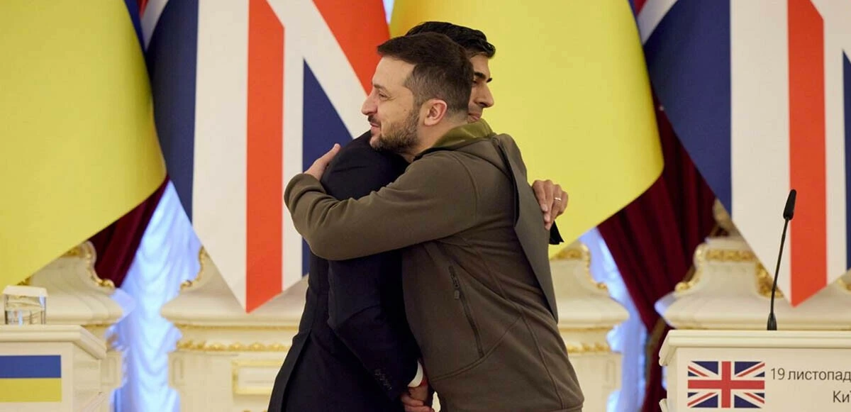 İngiltere Başbakanı Sunak'tan Zelenskiy'e destek mesajı: Sonuna kadar yanınızdayız