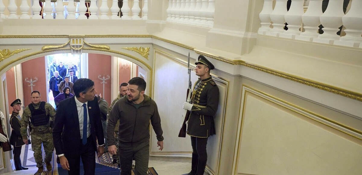 İngiltere Başbakanı Sunak'tan Zelenskiy'e destek mesajı: Sonuna kadar yanınızdayız