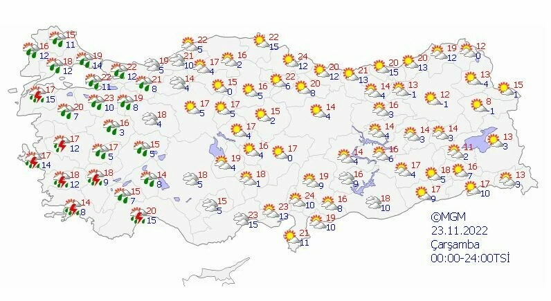 Meteoroloji’den İstanbul dahil birçok ile kuvvetli yağış ve fırtına uyarısı: Şemsiyesiz dışarı çıkmayın