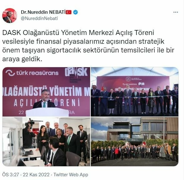 Bakan Nebati: Sigorta sektörü gündemimizin üst sıralarında!