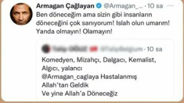 Kansere yakalanan Armağan Çağlayan, kendisi için yapılan “algıcı, yalancı, dalgacı” yorumuna çıldırdı!