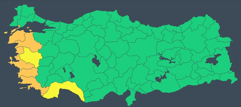 Meteoroloji’den 7 il için turuncu ve sarı alarm: Fırtına geliyor, uçacağız