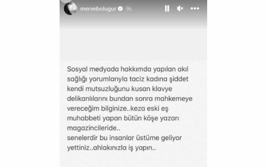 Merve Boluğur akıl sağlığıyla ilgili yapılan yorumlara ateş püskürdü: Senelerdir üstüme geliyorsunuz, yettiniz!