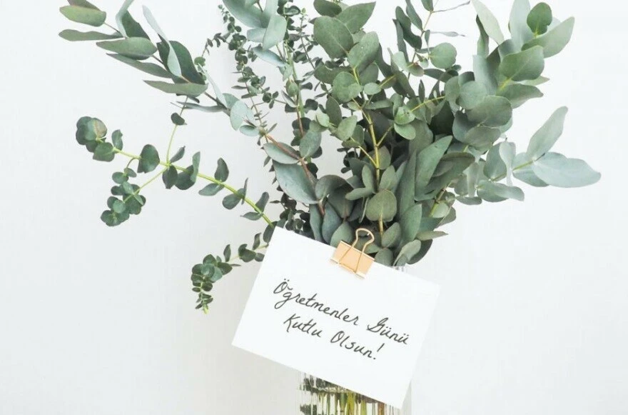 Öğretmenler günü için çiçek notu örnekleri