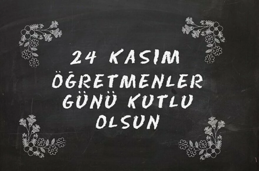 Öğretmenler günü için çiçek notu örnekleri