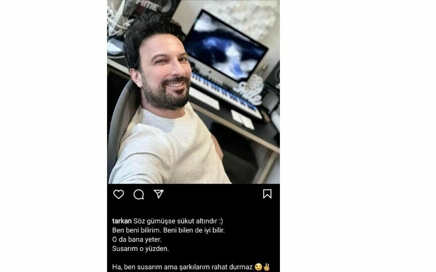 Gösterilen tepkilere Tarkan’dan olay cevap: Beni bilen bilir, sussam da şarkılarım rahat durmaz