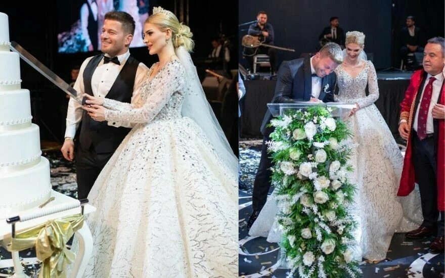 Yarışmada tanışıp evlenen Survivor yarışmacılarının düğününde paralar havada uçuştu!