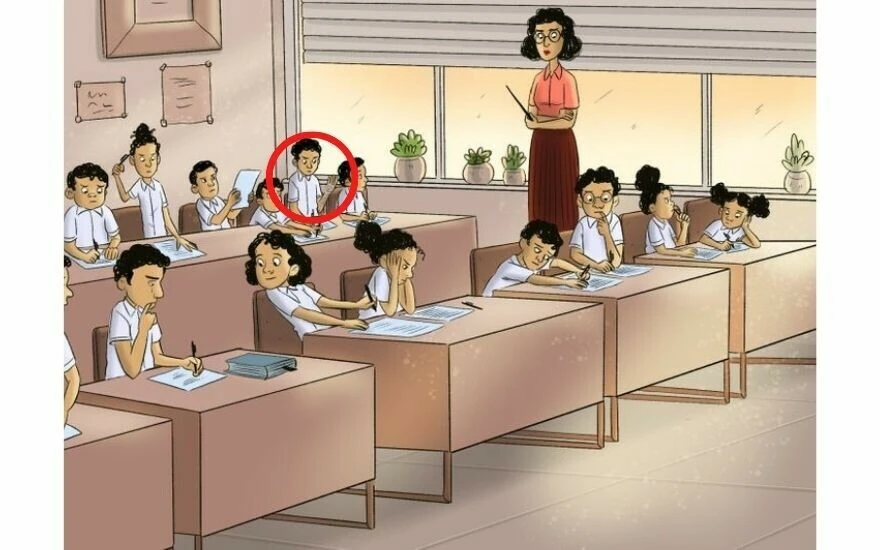 17 saniyede hangi öğrencinin kopya çektiğini tespit eden kıvrak zekalı olduğunu kanıtlıyor!