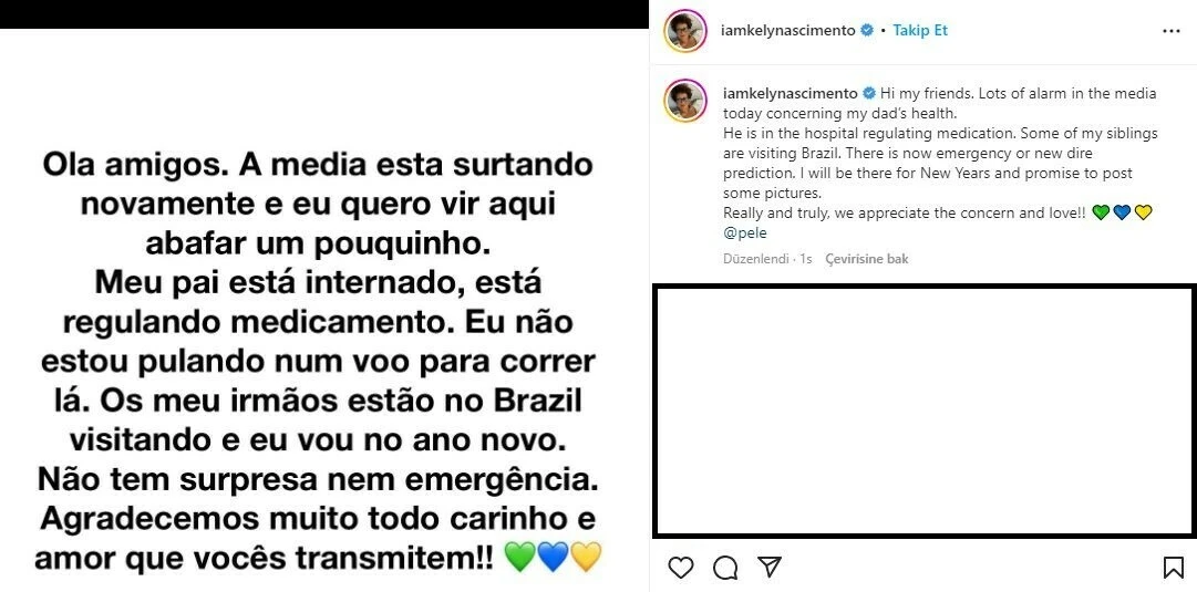 Pele hastaneye kaldırıldı