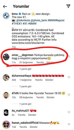 BMW Togg'un benzerini paylaştı, Bakan Varank'tan cevap gecikmedi: Başka şubemiz yok