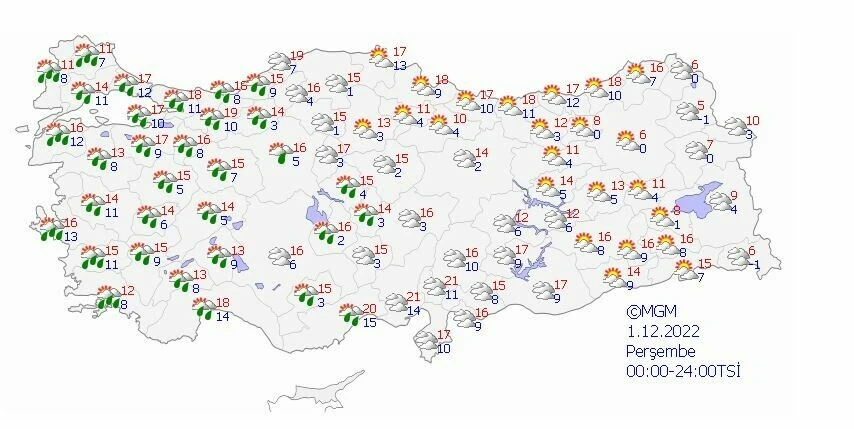 Gök gürültülü sağanak ve fırtınaya dikkat: <a href=
