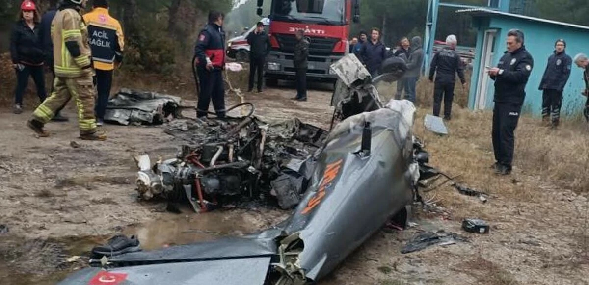 Son dakika! Bursa'da tek motorlu uçak düştü: 2 ölü