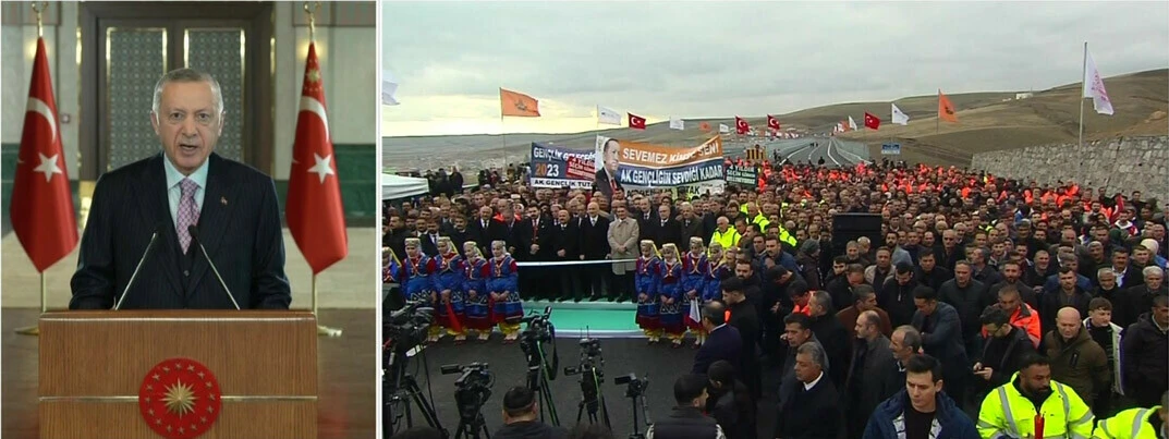 Son dakika! Tarihi proje Ağrı-Patnos yolu Cumhurbaşkanı Erdoğan’ın katılımıyla açıldı: 1 saatlik yol 35 dakikaya indi