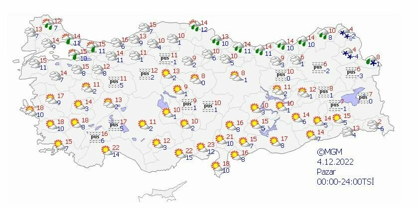 Sıcaklıklar eksiyi gördü, kar yağışının etkili olduğu il sayısı arttı! (Meteoroloji 5 günlük hava tahmin raporu)