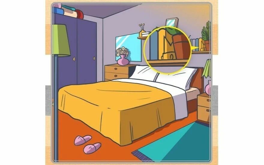 Pürdikkat kişilerin çözebildiği zeka testi: İnsanların yalnızca yüzde 5’i yatak odasının içindeki tacı 5 saniyede görebiliyor!