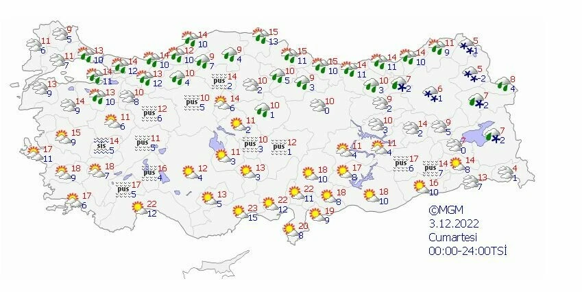 Hafta sonu hava nasıl olacak? Meteoroloji son tahminlerini paylaştı…  Sağanak ve kar yağışına dikkat