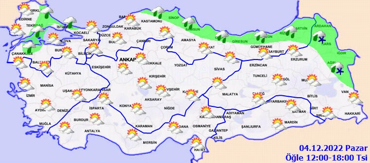 Son dakika! Meteoroloji bölge bölge uyardı: Sağanak ve kar geliyor (4 Aralık hava durumu)