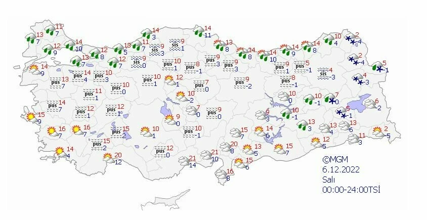 Sis, sağanak ve kar… Sıcaklıklar sıfırın altını gördü (Meteoroloji son hava tahmin raporunu paylaştı)