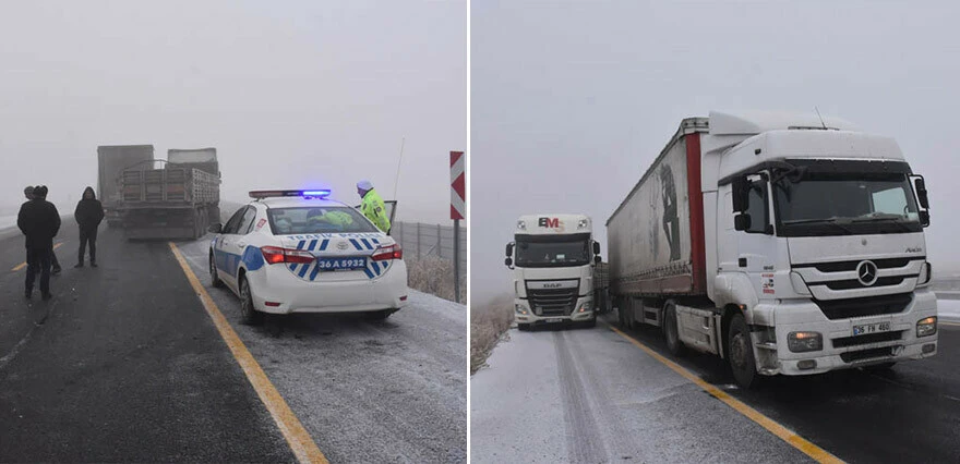 Doğu beyaza büründü! Kar ve buzlanma trafiği tıkadı