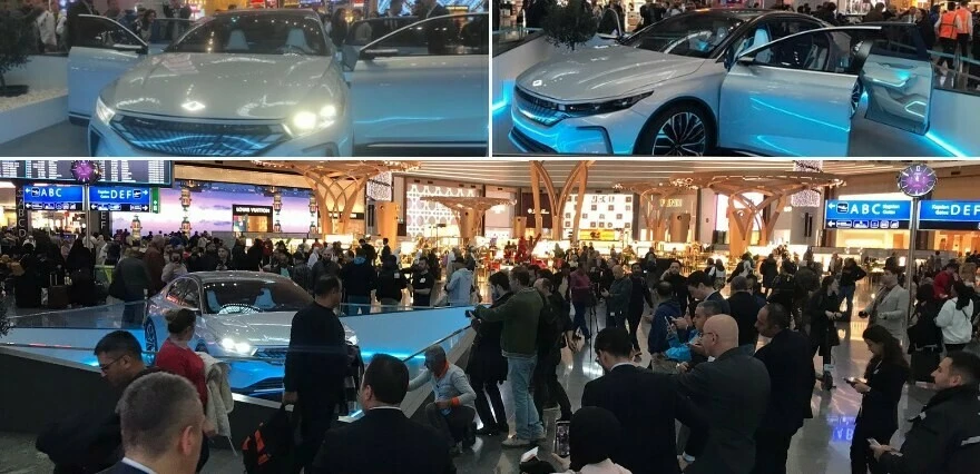 Togg İstanbul Havalimanı'nda görücüye çıktı, büyük beğeni topladı