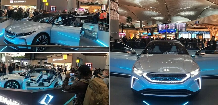 Togg İstanbul Havalimanı'nda görücüye çıktı, büyük beğeni topladı