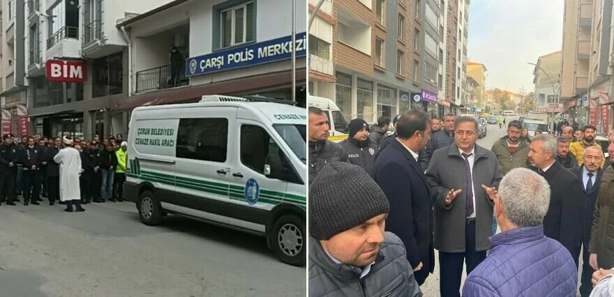 Kalp krizi geçirerek hayatını kaybeden polis Ahmet Özkan'ın son görüntüleri yürek sızlattı
